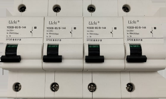 قطع کننده مدار ولتاژ جریان فعلی 80KA UL94-V0 230AC