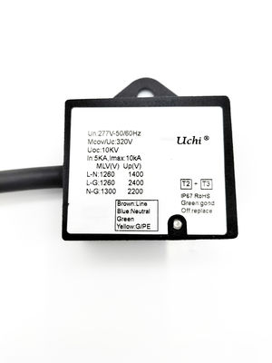 IP67 320VAC نوع 2 محافظ ولتاژ SPD نوع 3 برای نور LED